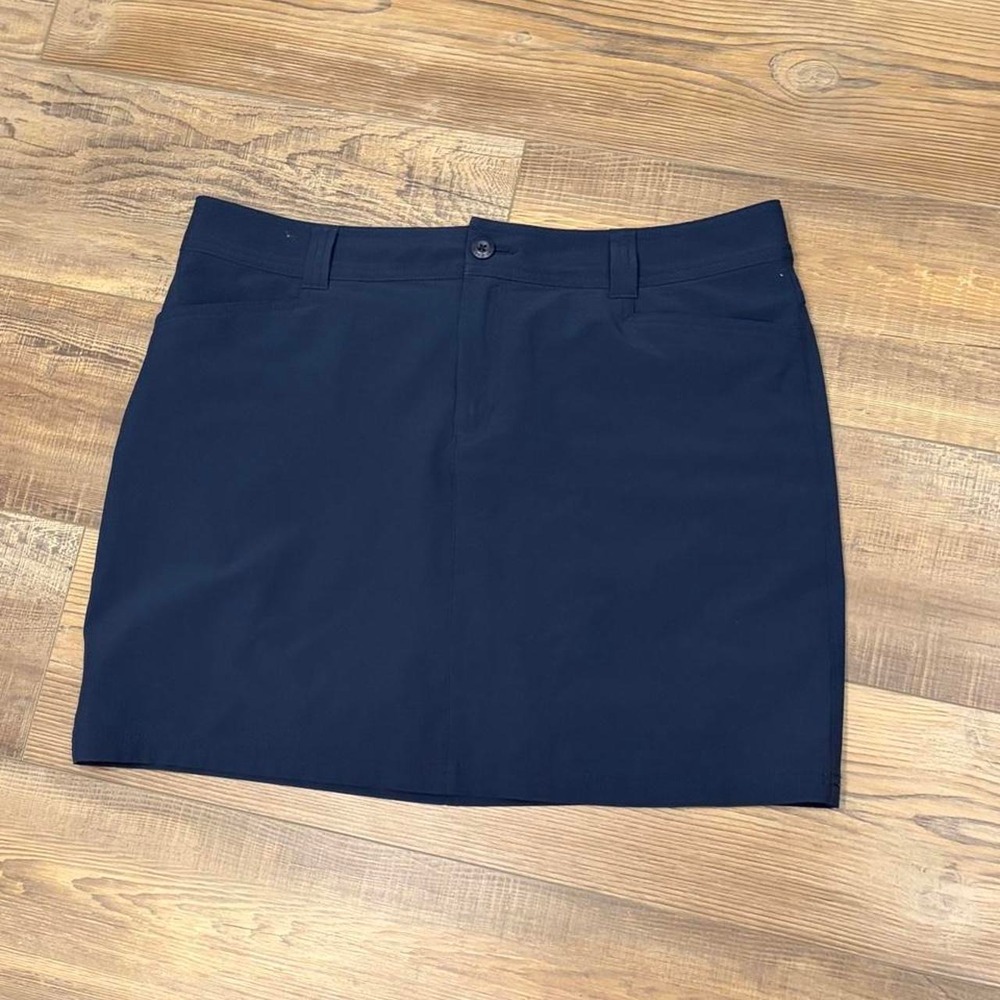 'Navy blue Eddie Bauer golf mini skirt short lining size 12